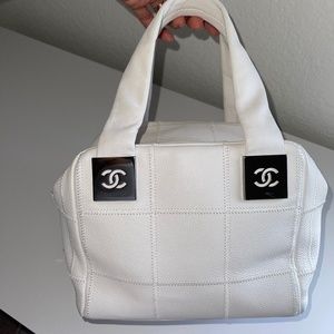 Chanel white bag